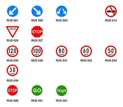 Regulatory Signs for use at Roadworks